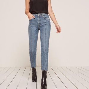 REFORMATION SEAMED JEAN/size 24